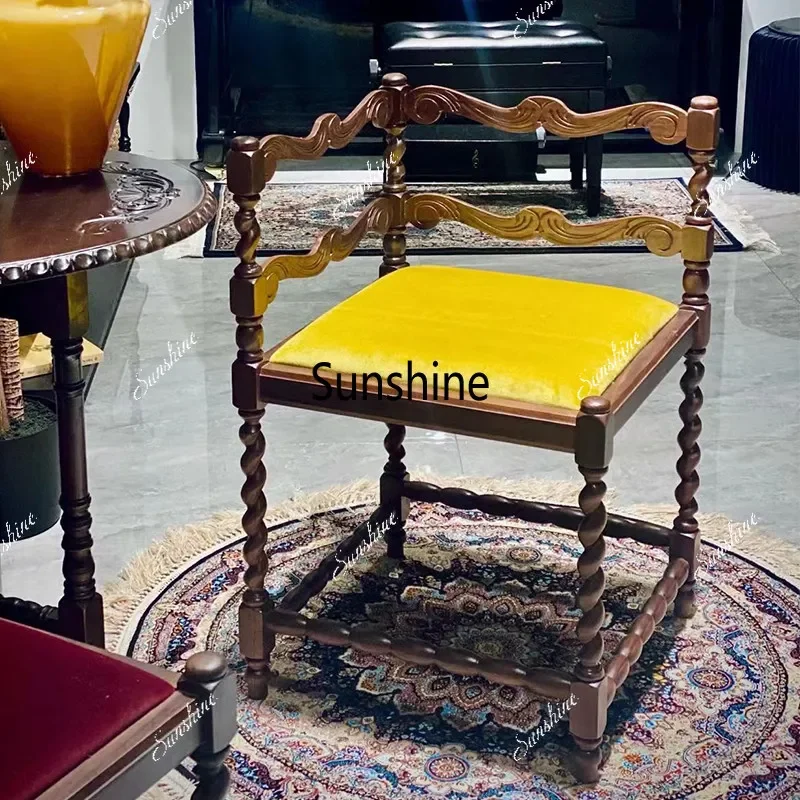 French retro balcony light luxury corner leisure chair living room armchair
French retro balcony light luxury corner leisure chair living room armchair
