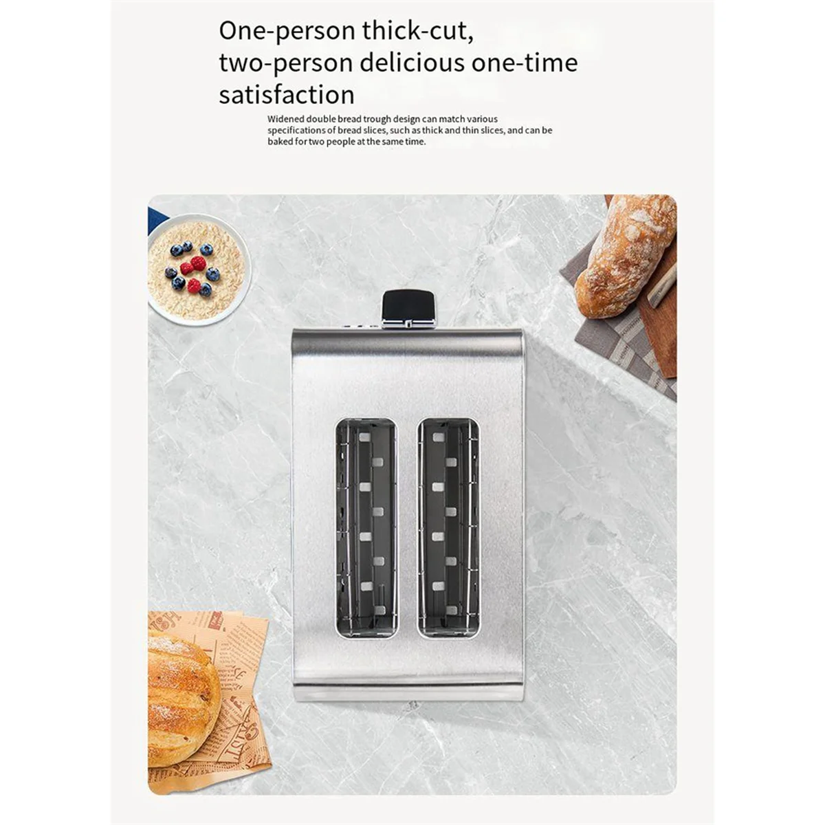 A14G-2 Slice Toaster with Auto Shut Off - Extra Wide Slots and Removable Drop-Down Crumb Tray with Cancel EU Plug
A14G-2 Slice Toaster with Auto Shut Off - Extra Wide Slots and Removable Drop-Down Crumb Tray with Cancel EU Plug