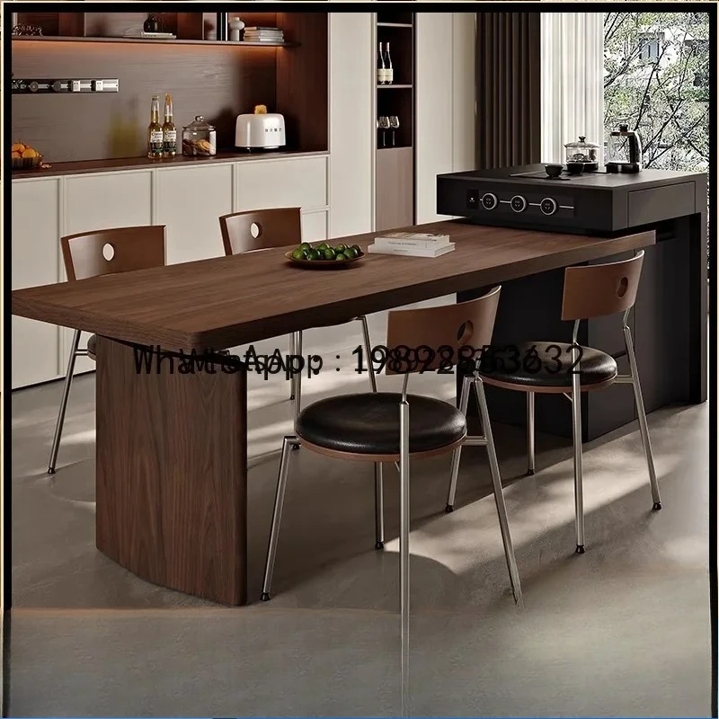 P30 Vintage Style Black Walnut Solid Wood Multifunctional Dining Table Storage Living Room Kitchen High-end Dining Island
P30 Vintage Style Black Walnut Solid Wood Multifunctional Dining Table Storage Living Room Kitchen High-end Dining Island