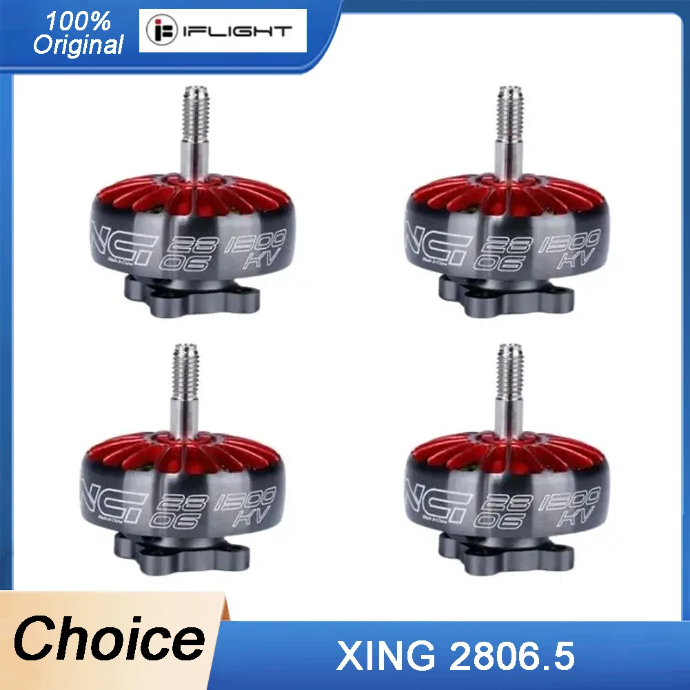 IFlight XING 2806.5 1300KV 1800KV 2-6S Brushless Motor for 7-8 inch FPV Frame Propeller RC FPV Racing Drone
IFlight XING 2806.5 1300KV 1800KV 2-6S Brushless Motor for 7-8 inch FPV Frame Propeller RC FPV Racing Drone
