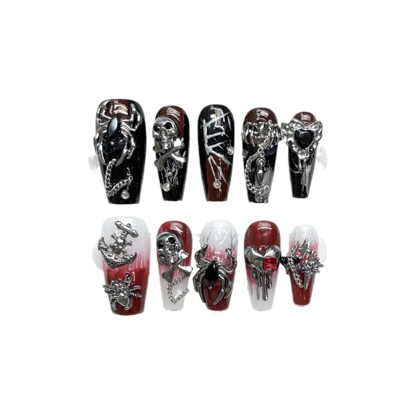 Длинные квадратные накладные ногти ручной работы Heavry Metal Spider Scorpion Design Nails Press On False Nail Tip Punk Cool Nail Stick Wearable
Длинные квадратные накладные ногти ручной работы Heavry Metal Spider Scorpion Design Nails Press On False Nail Tip Punk Cool Nail Stick Wearable