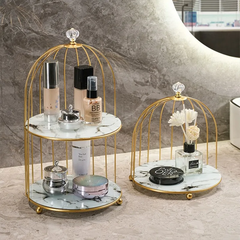 Nordic Birdcage Storage Rack Makeup Organizer Lipstick Cosmetic Perfume Skin Care Product Storage Tray Bathroom Countertop Shelf
Nordic Birdcage Storage Rack Makeup Organizer Lipstick Cosmetic Perfume Skin Care Product Storage Tray Bathroom Countertop Shelf