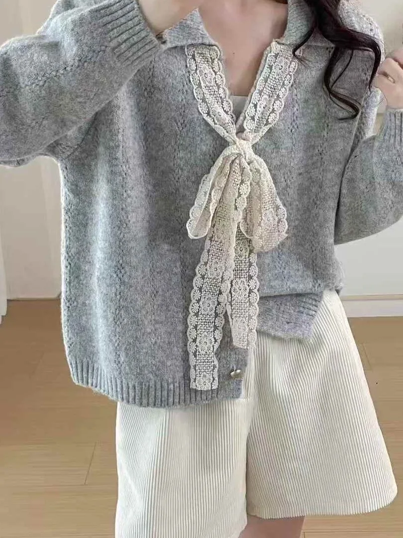 Уникальный желтый французский вязаный топ с кружевным узлом, женский ранний осенний корейский свободный крой, длинный свеч
Уникальный желтый французский вязаный топ с кружевным узлом, женский ранний осенний корейский свободный крой, длинный свеч