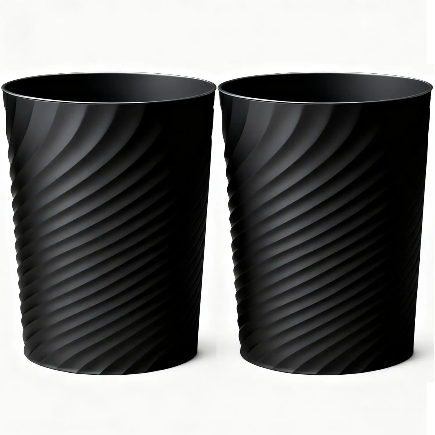 1.8 Gallon Bathroom Trash Can, Small Waste Basket for Bedroom Office Kitchen, 2 Pack Black
1.8 Gallon Bathroom Trash Can, Small Waste Basket for Bedroom Office Kitchen, 2 Pack Black