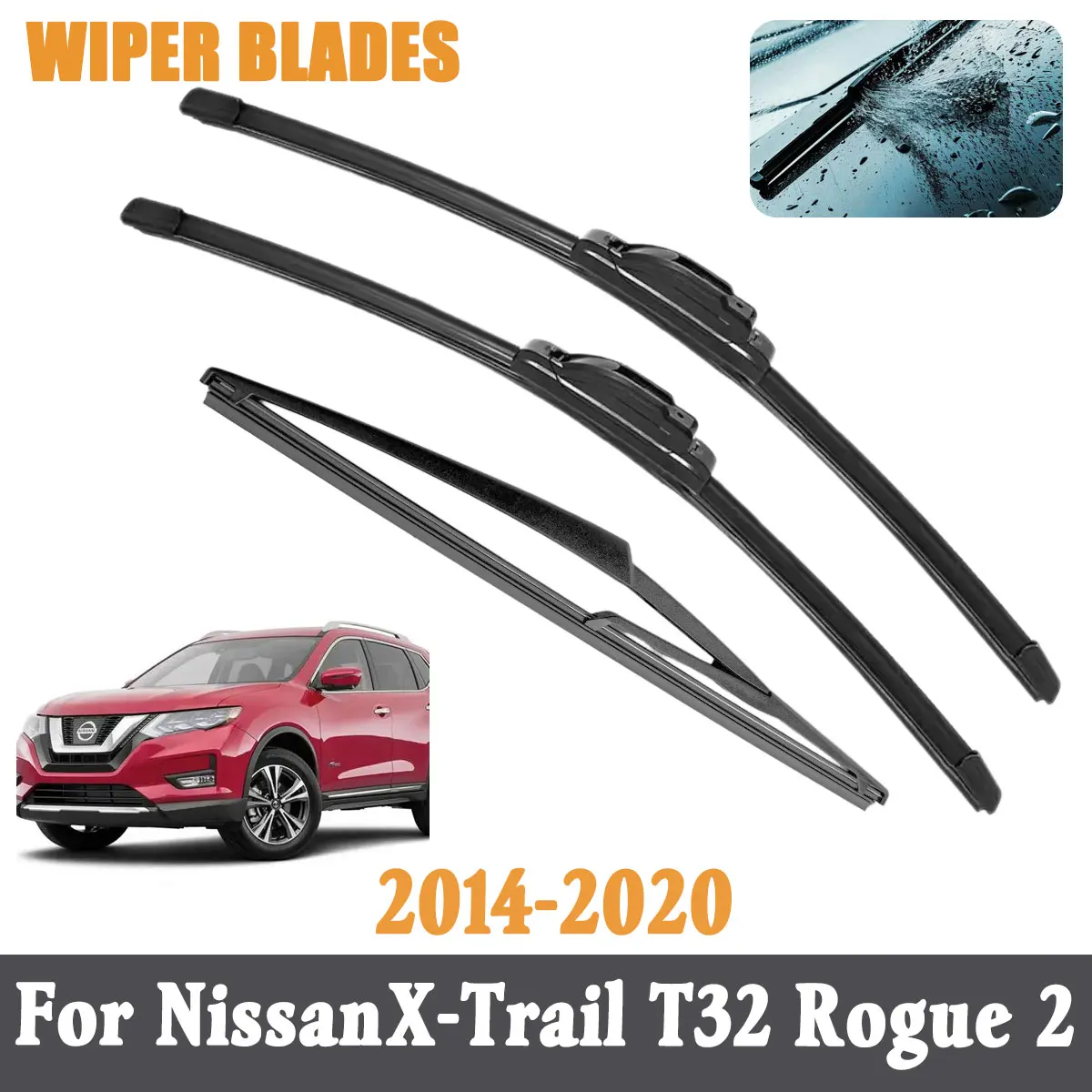 3PCS Front Rear Wiper Blades Brushes For Nissan X-Trail T32 Rogue 2 2014-2020 Accessories Window Windscreen Windshield
3PCS Front Rear Wiper Blades Brushes For Nissan X-Trail T32 Rogue 2 2014-2020 Accessories Window Windscreen Windshield