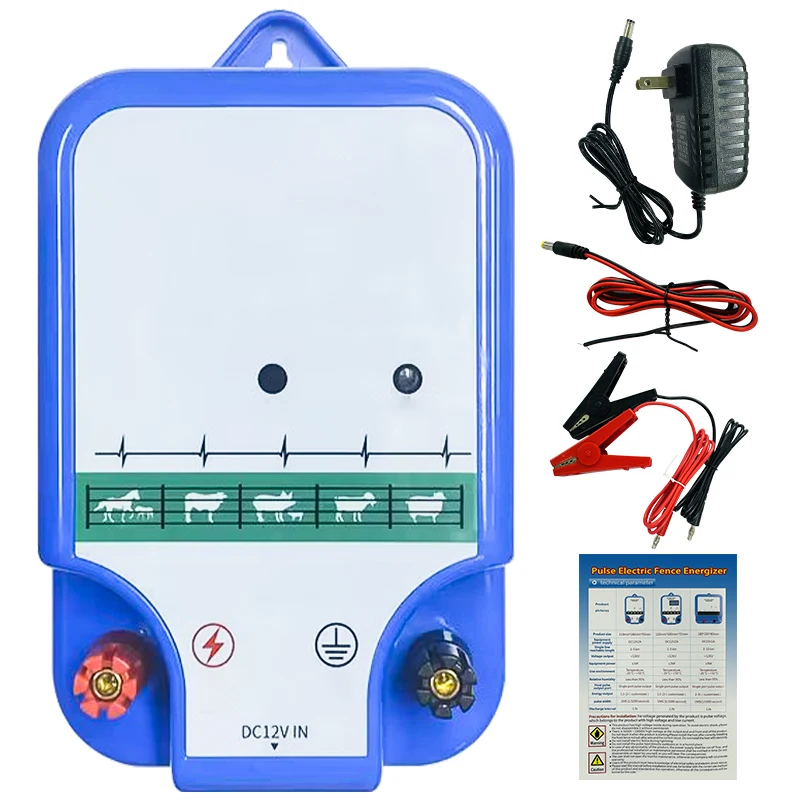 Farm Electric Fence Energizer,High Voltage Fence Charger Pulse Controller for Livestock Cattle Sheep Horses Poultry Animals
Farm Electric Fence Energizer,High Voltage Fence Charger Pulse Controller for Livestock Cattle Sheep Horses Poultry Animals