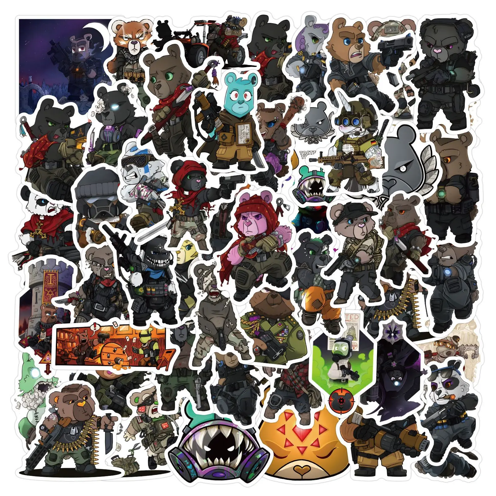 10/30/50/100PCS Tactical Teddy Stickers Cool Anima DIY Decoration Scrapbook Luggage Laptop Guitar Car Bike Cartoon Decals Toy
10/30/50/100PCS Tactical Teddy Stickers Cool Anima DIY Decoration Scrapbook Luggage Laptop Guitar Car Bike Cartoon Decals Toy