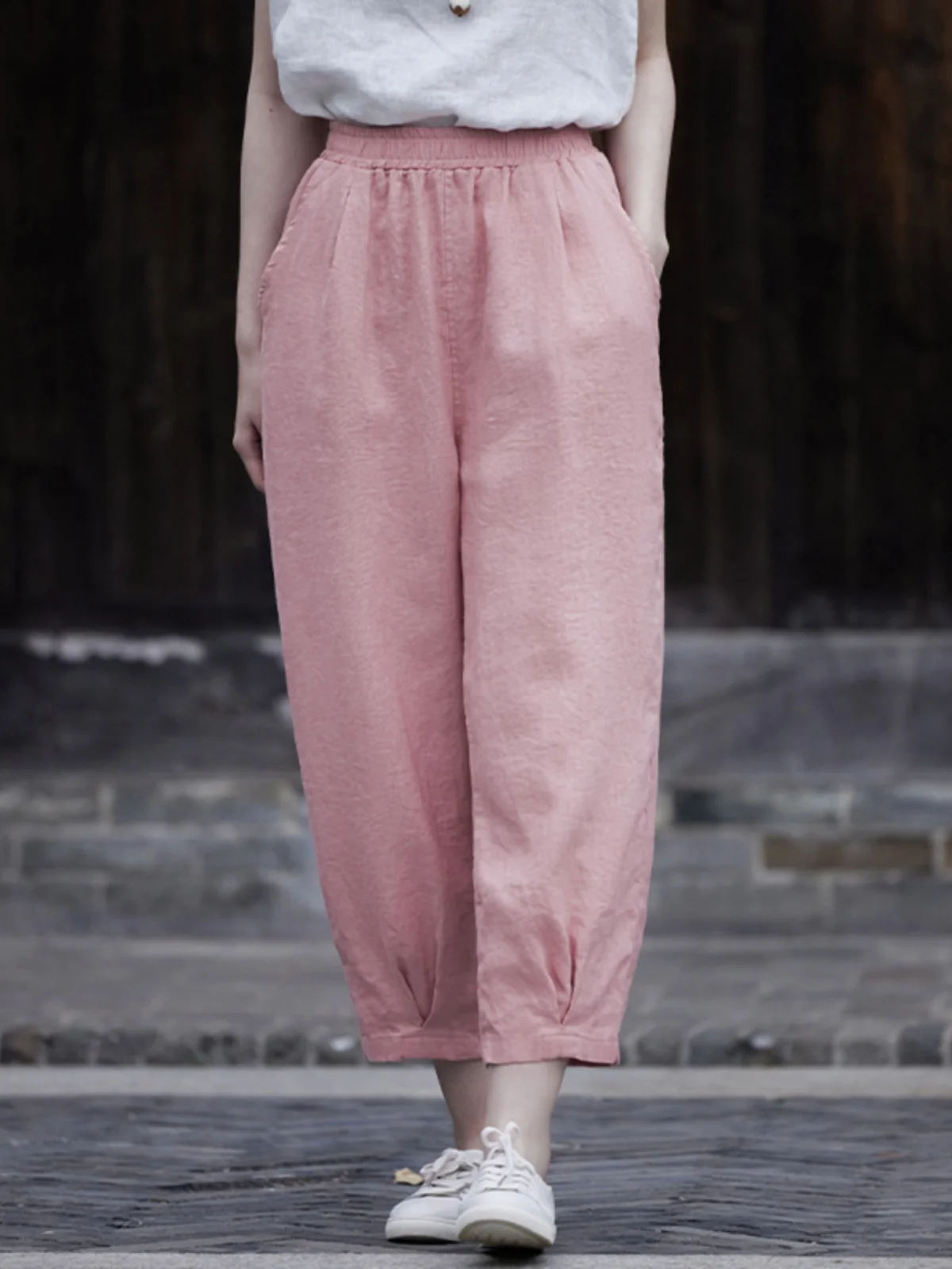 High Waist Wide Leg Cotton Linen Lantern Pants Women Summer Thin Cabbage Pants Nine Points Loose Retro Hemp Cotton Pants
High Waist Wide Leg Cotton Linen Lantern Pants Women Summer Thin Cabbage Pants Nine Points Loose Retro Hemp Cotton Pants