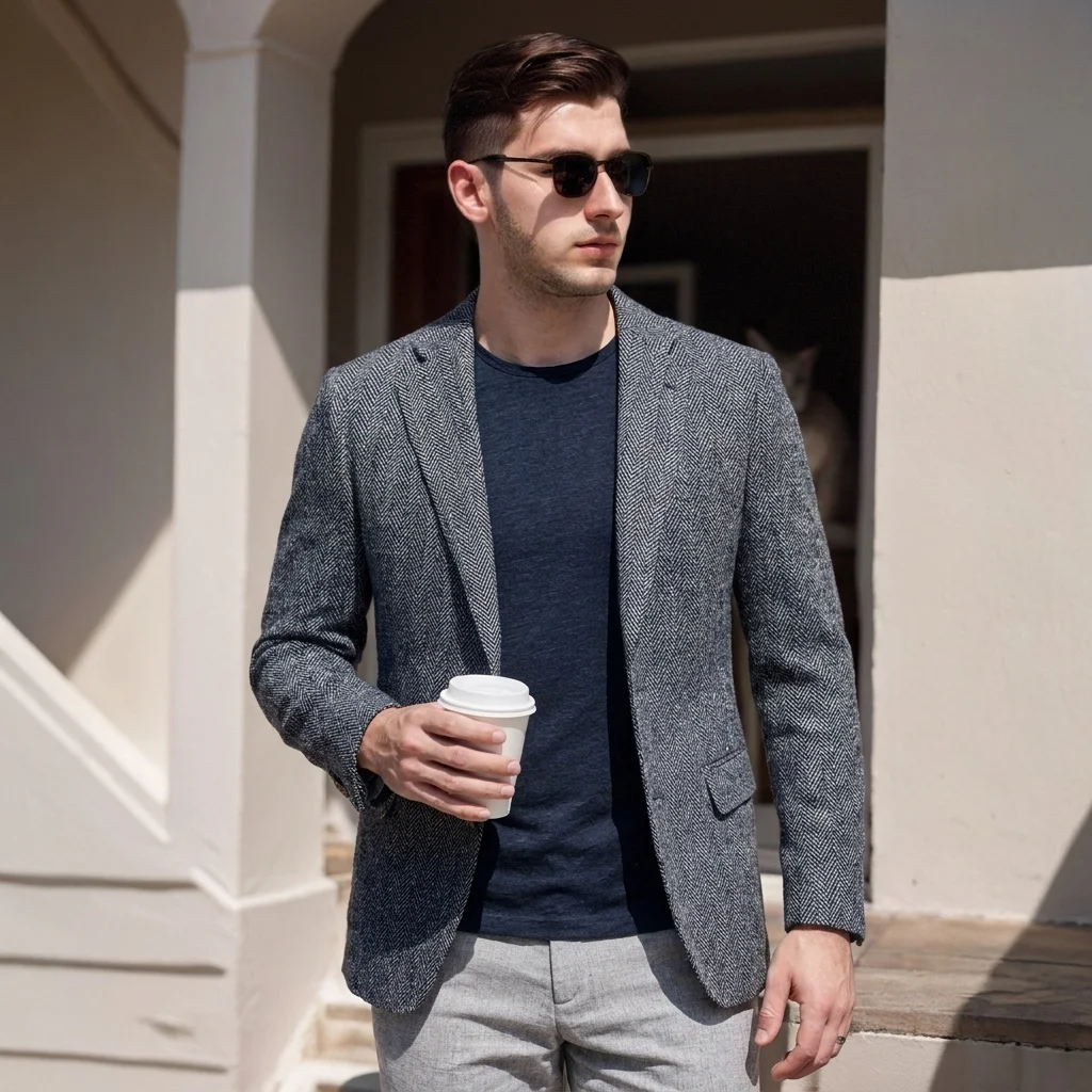 Luxury Old Money Men Suit Herringbone Blazer Slim Fit Groom Wedding Business Formal Tweed Custom Made Tuxedo Plus Size Prom Wear
Luxury Old Money Men Suit Herringbone Blazer Slim Fit Groom Wedding Business Formal Tweed Custom Made Tuxedo Plus Size Prom Wear