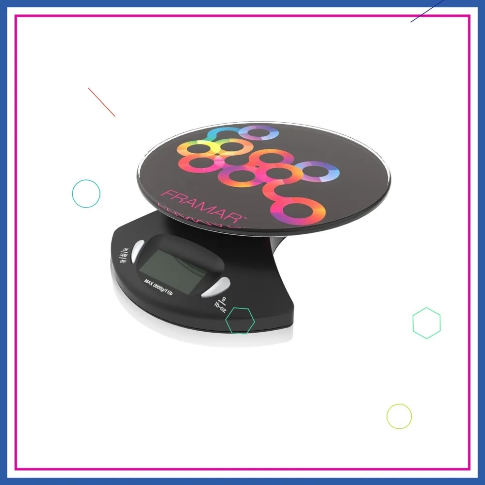 Digital Kitchen Scale for Hair Color & Food - Accurate, Easy Clean, Elegant Black Design
Digital Kitchen Scale for Hair Color & Food - Accurate, Easy Clean, Elegant Black Design