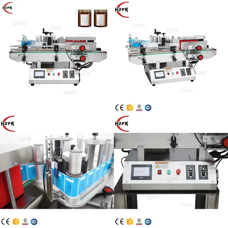 2026 CE HZPK Desktop Automatic Jar Candle Glass Label Sticker Round Bottle Labeling Machine
2026 CE HZPK Desktop Automatic Jar Candle Glass Label Sticker Round Bottle Labeling Machine