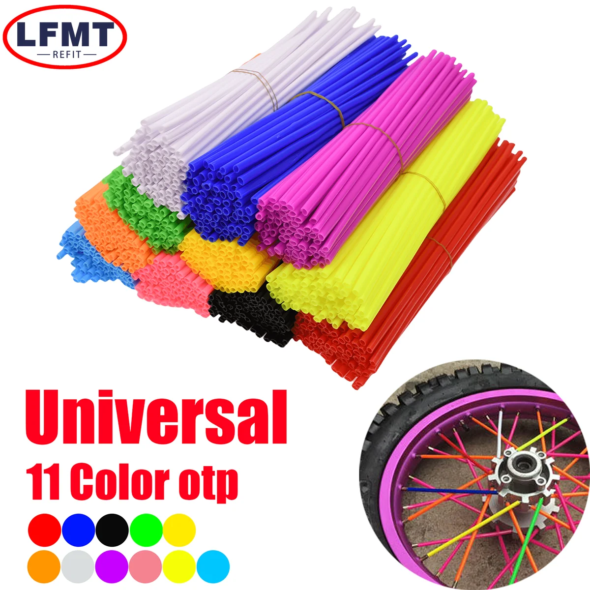 36pcs New Motorcycle Wheel Rim Spoke Wrap Kit Skin Cover 6.7 inch For KTM YAMAHA HUSQVARNA SUZUKI HONDA KAWASAKI Universal
36pcs New Motorcycle Wheel Rim Spoke Wrap Kit Skin Cover 6.7 inch For KTM YAMAHA HUSQVARNA SUZUKI HONDA KAWASAKI Universal