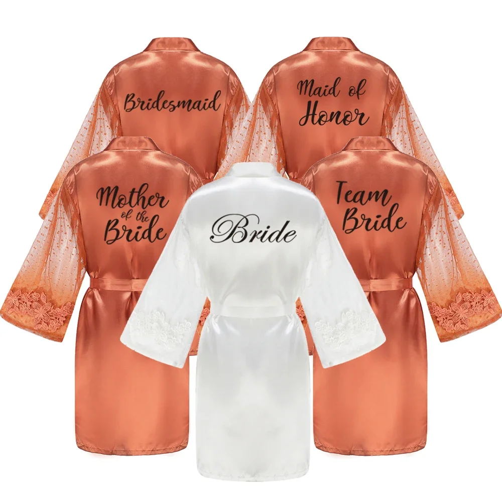 Satin Silk Robes Plus Size Wedding Bathrobe Bride Bridesmaid Mother Maid of Honor Gown Women Patchwork Bathrobe
Satin Silk Robes Plus Size Wedding Bathrobe Bride Bridesmaid Mother Maid of Honor Gown Women Patchwork Bathrobe