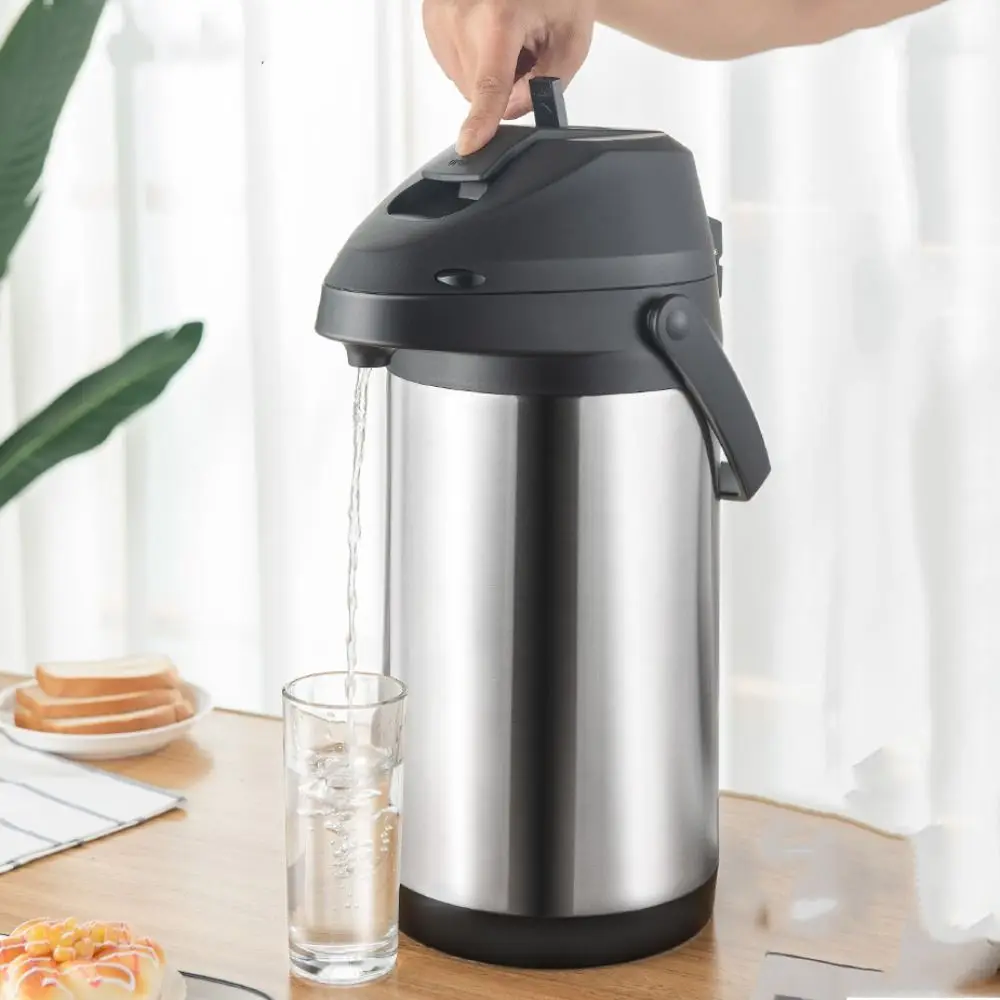 Vacuum Flask Stainless Steel Airpot Coffee Pot Press-type Insulated Thermos Kettle Large Capacity with Pump Water Dispenser Car
Vacuum Flask Stainless Steel Airpot Coffee Pot Press-type Insulated Thermos Kettle Large Capacity with Pump Water Dispenser Car