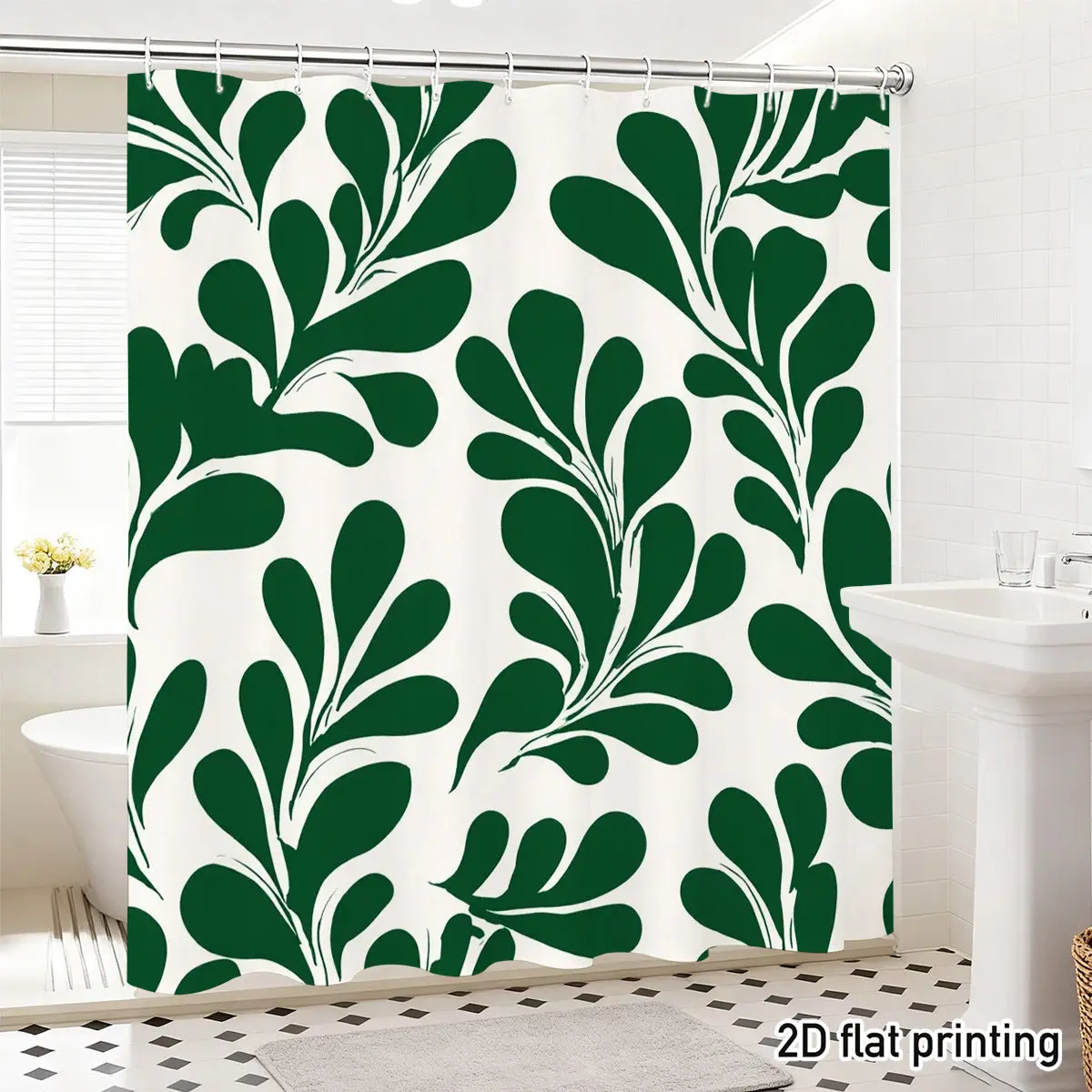 Green Botanical Leaf Pattern Shower Curtain Jungle Tropical Foliage Waterproof Bathroom Decor Curtain
Green Botanical Leaf Pattern Shower Curtain Jungle Tropical Foliage Waterproof Bathroom Decor Curtain