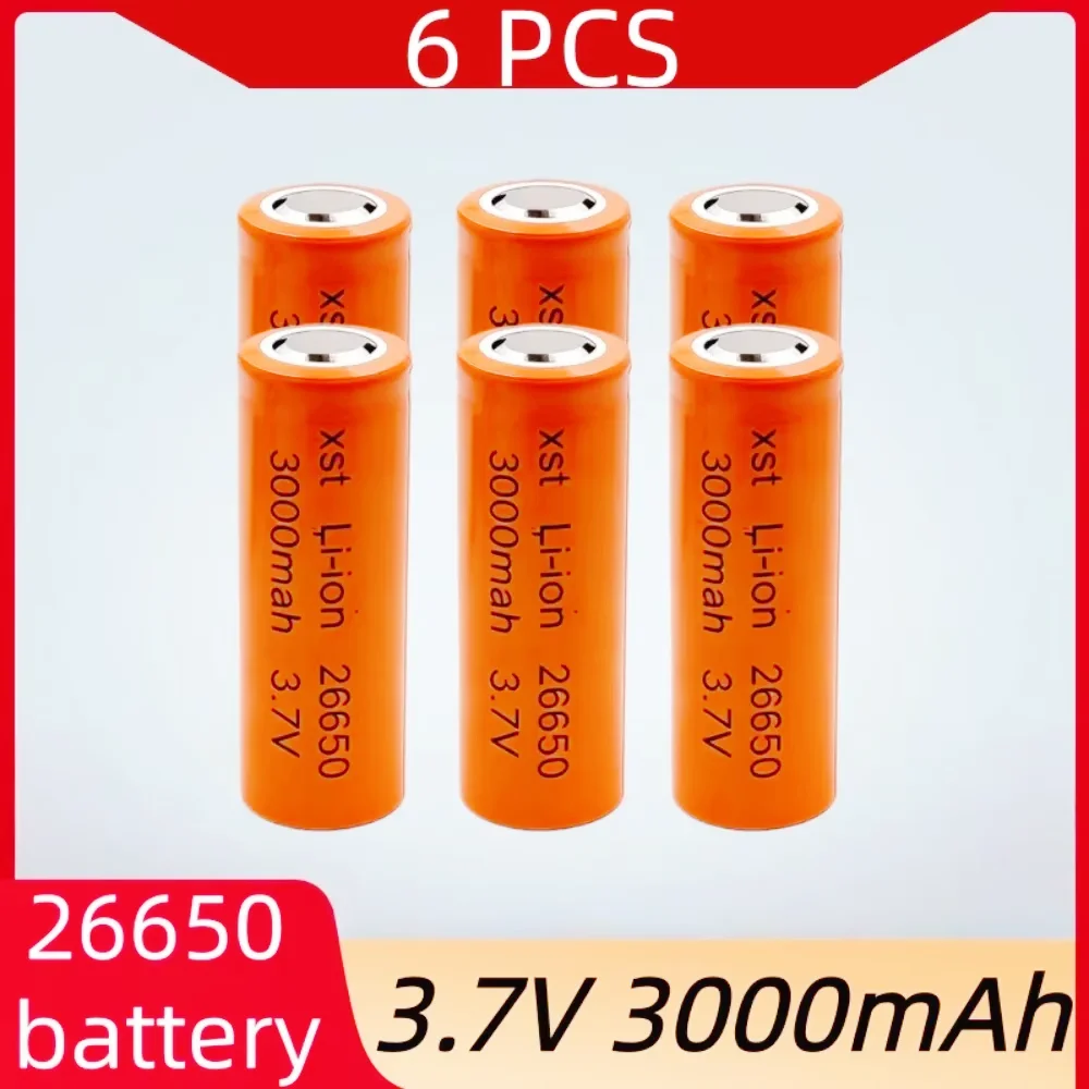26650 lithium battery flashlight dedicated 3000mAh 3.7V large capacity rechargeable battery
26650 lithium battery flashlight dedicated 3000mAh 3.7V large capacity rechargeable battery