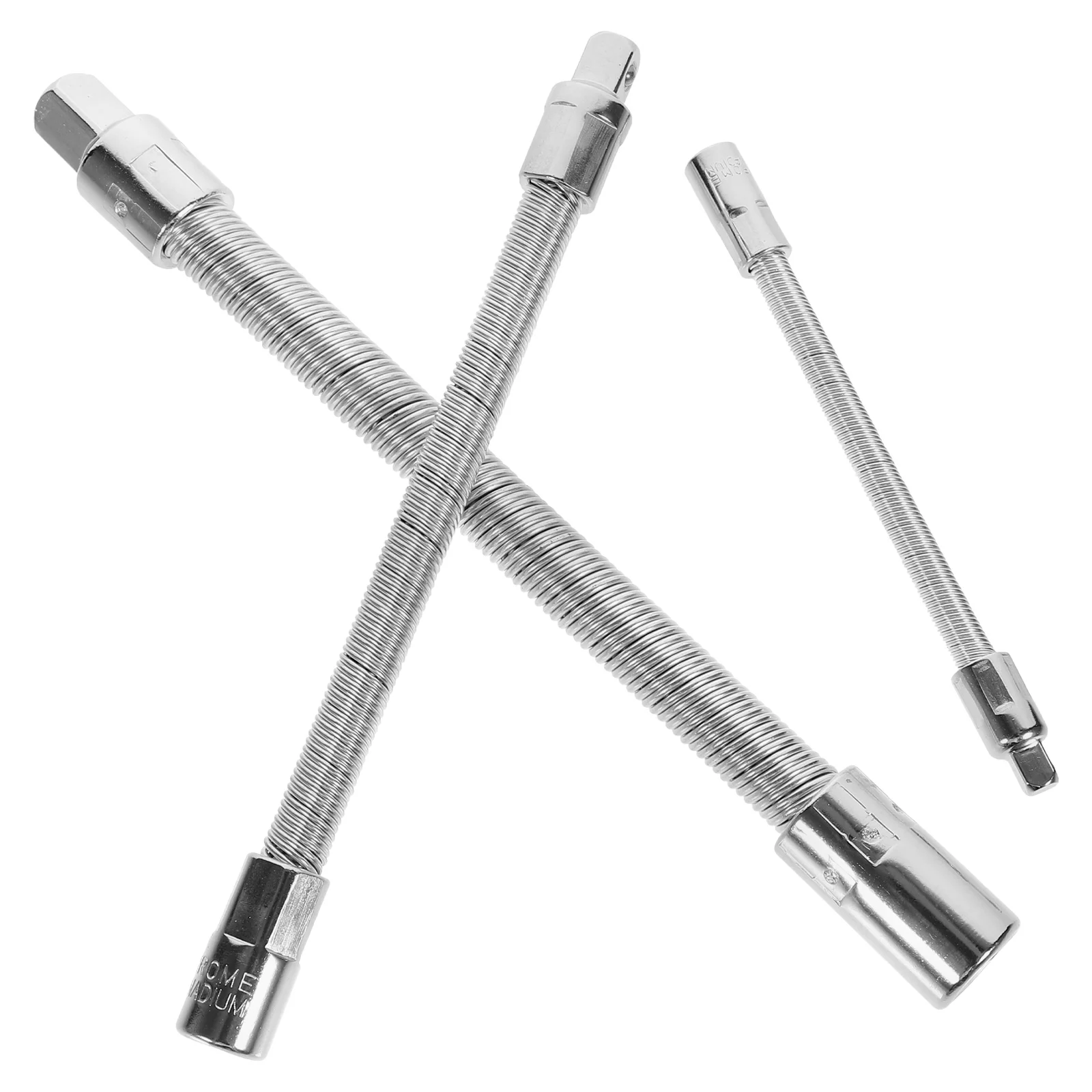 1/4 3/8 1/2 Inch Socket Extension Bars Flexible Wrench Extender Car Repair Long Reach Bendable Shaft Black Set of 3
1/4 3/8 1/2 Inch Socket Extension Bars Flexible Wrench Extender Car Repair Long Reach Bendable Shaft Black Set of 3