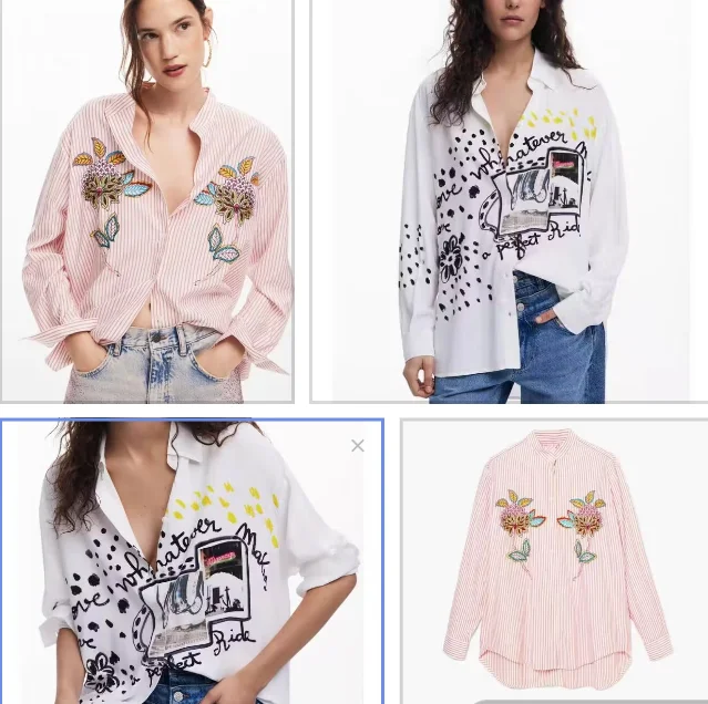 Foreign trade original single Spanish print embroidery casual loose long sleeve shirt shirt
Foreign trade original single Spanish print embroidery casual loose long sleeve shirt shirt