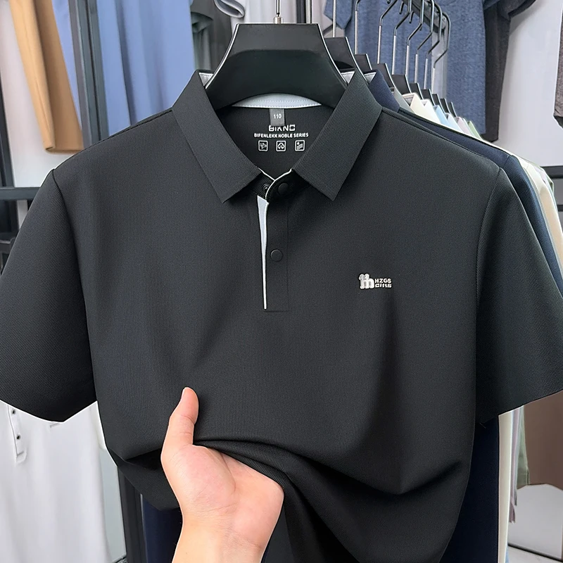 Men's Seamless Short Sleeved T-shirt, Polo Shirt, 2026 New Cool Top, Middle-aged Half Sleeve
Men's Seamless Short Sleeved T-shirt, Polo Shirt, 2026 New Cool Top, Middle-aged Half Sleeve