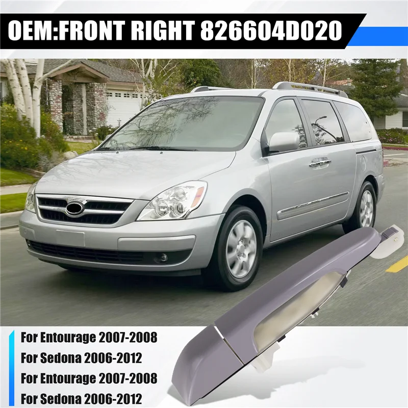 Exterior Door Handles 826604D020 For Entourage Door Handles 836504D001 For KIA Sedona Outside Door Handles
Exterior Door Handles 826604D020 For Entourage Door Handles 836504D001 For KIA Sedona Outside Door Handles