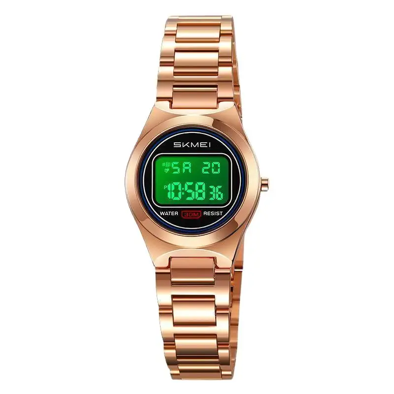 SkmeiFashionable All-Match Women's Watch Multi-Functional Waterproof Luminous Electronic Watch Steel Strap Student Electronic Wa
SkmeiFashionable All-Match Women's Watch Multi-Functional Waterproof Luminous Electronic Watch Steel Strap Student Electronic Wa