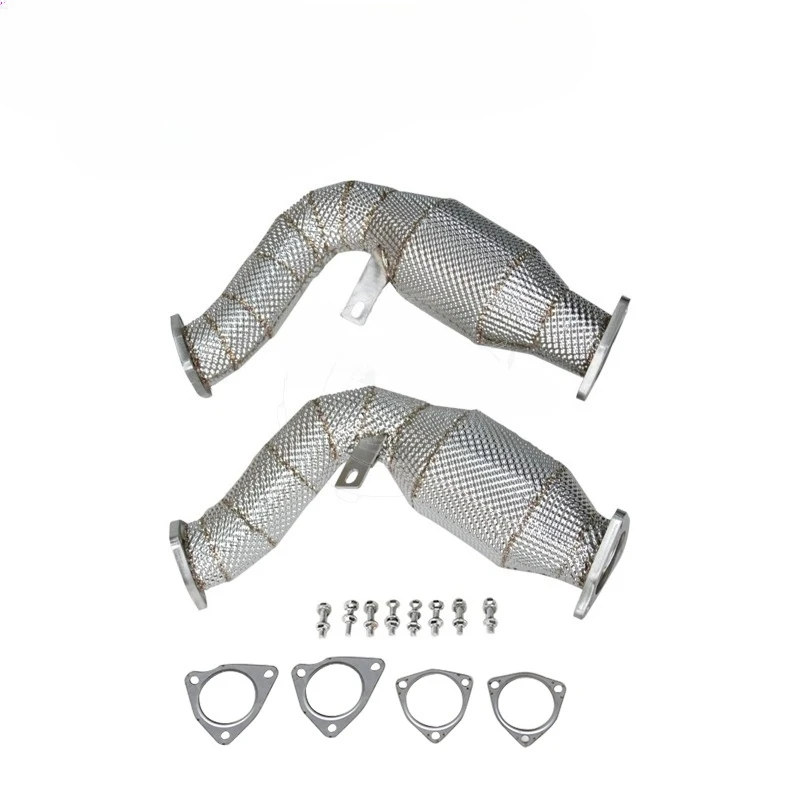 3.0 TFSl Catted Downpipe for S4 S5 A5 Q5 SQ5 A6 A7 A8 B8 2010-2016 with Heat Shield
3.0 TFSl Catted Downpipe for S4 S5 A5 Q5 SQ5 A6 A7 A8 B8 2010-2016 with Heat Shield