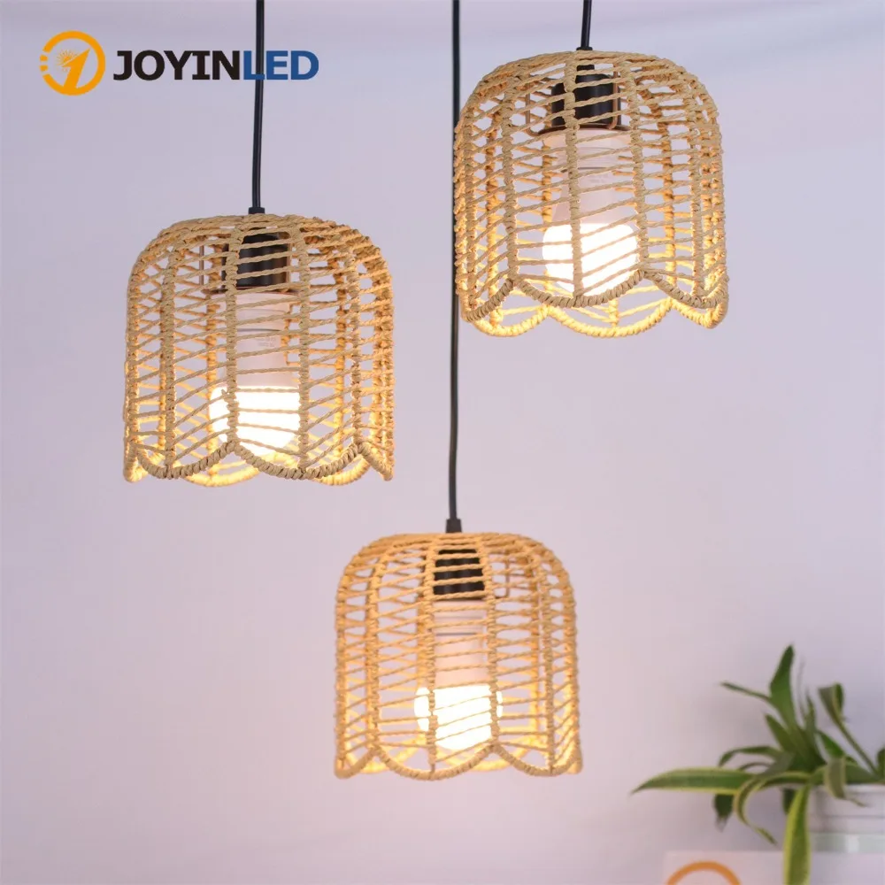 JOYINLED Vintage Paper Hemp Ceiling Light Shade Corridor Hallway Balcony Home Pendant Light Decor Chandelier E26/E27 Lamp Cover
JOYINLED Vintage Paper Hemp Ceiling Light Shade Corridor Hallway Balcony Home Pendant Light Decor Chandelier E26/E27 Lamp Cover