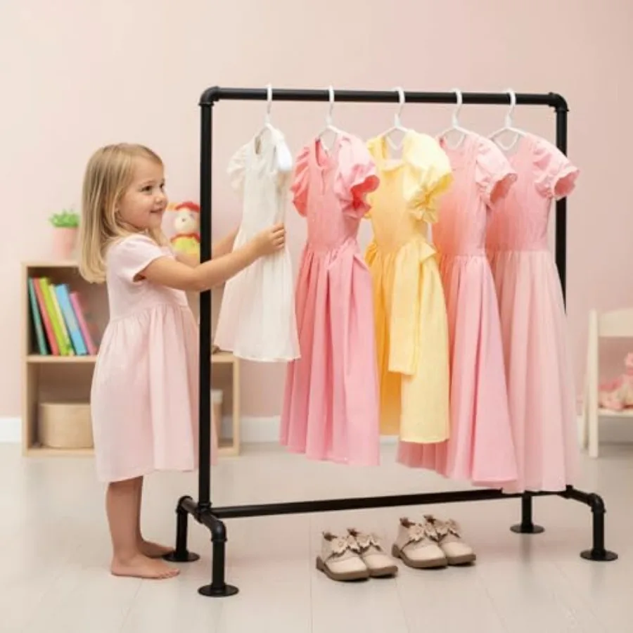 s Dress up Rack, Clothes Rack, Child Garment Rack, Hanging Clothes Rod Storage Shelf Organizers Shelves Shelving, Black Metal
s Dress up Rack, Clothes Rack, Child Garment Rack, Hanging Clothes Rod Storage Shelf Organizers Shelves Shelving, Black Metal