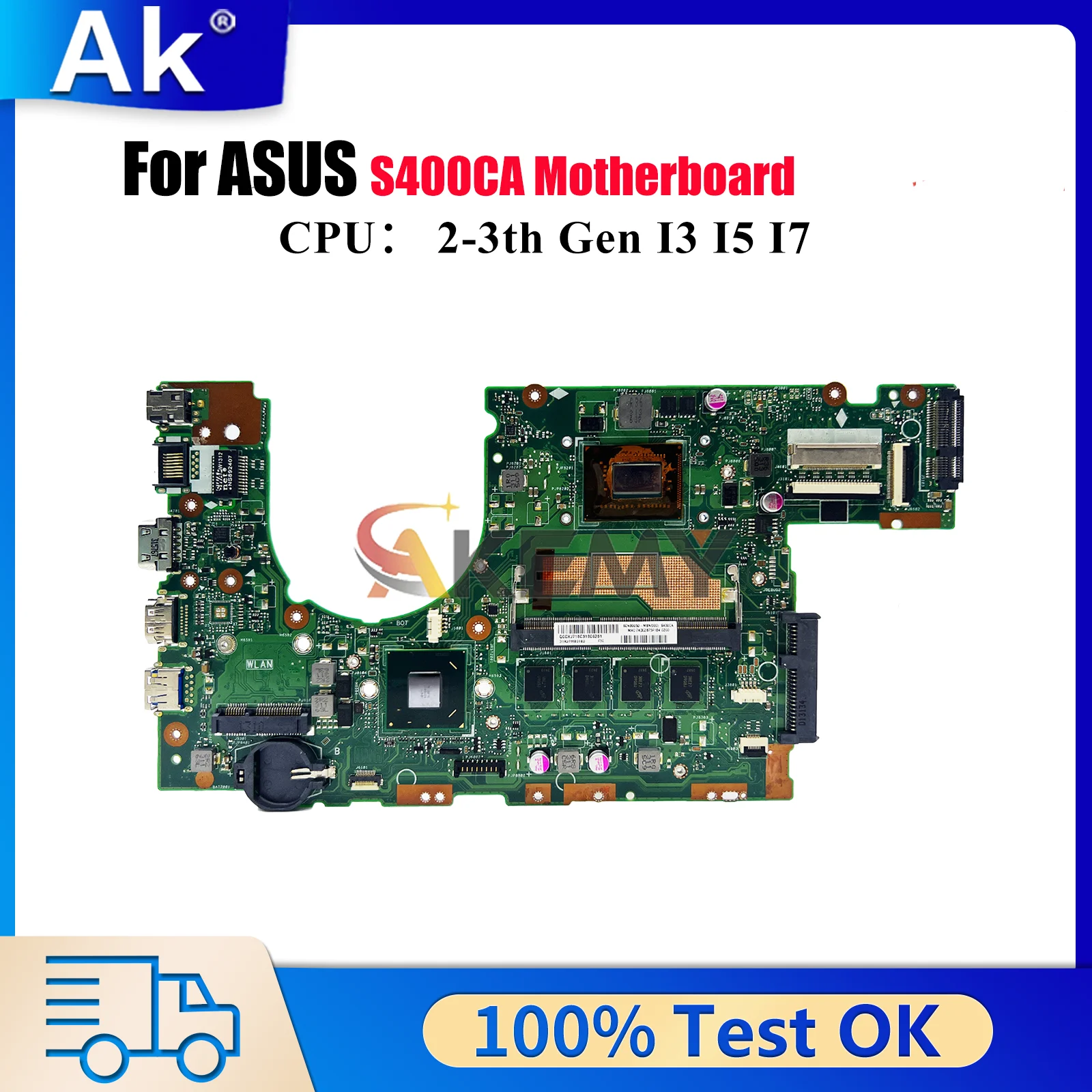 S400CA Материнская плата для ноутбука ASUS VivoBook S400CA S400C Материнская плата для ноутбука с процессором I3 I5 I7 100% тестирование ОК быстрая доставка stk
S400CA Материнская плата для ноутбука ASUS VivoBook S400CA S400C Материнская плата для ноутбука с процессором I3 I5 I7 100% тестирование ОК быстрая доставка stk