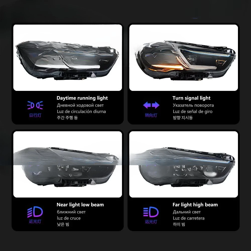 Светодиодные линзованные фары-проекторы для BMW X1 F48 F49 2016-2021 годов выпуска
Светодиодные линзованные фары-проекторы для BMW X1 F48 F49 2016-2021 годов выпуска