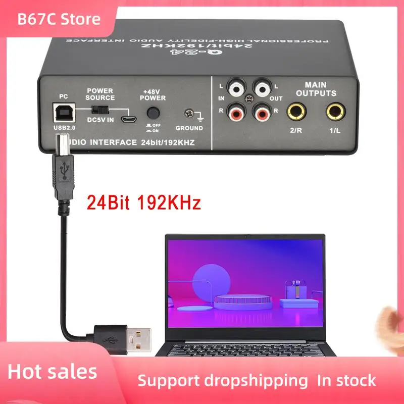 B67C Профессиональный 24-битный 192 кГц аудиоинтерфейс 2 входа звуковая карта для электрогитары с петлей для внешней студии ПК запись Dura
B67C Профессиональный 24-битный 192 кГц аудиоинтерфейс 2 входа звуковая карта для электрогитары с петлей для внешней студии ПК запись Dura