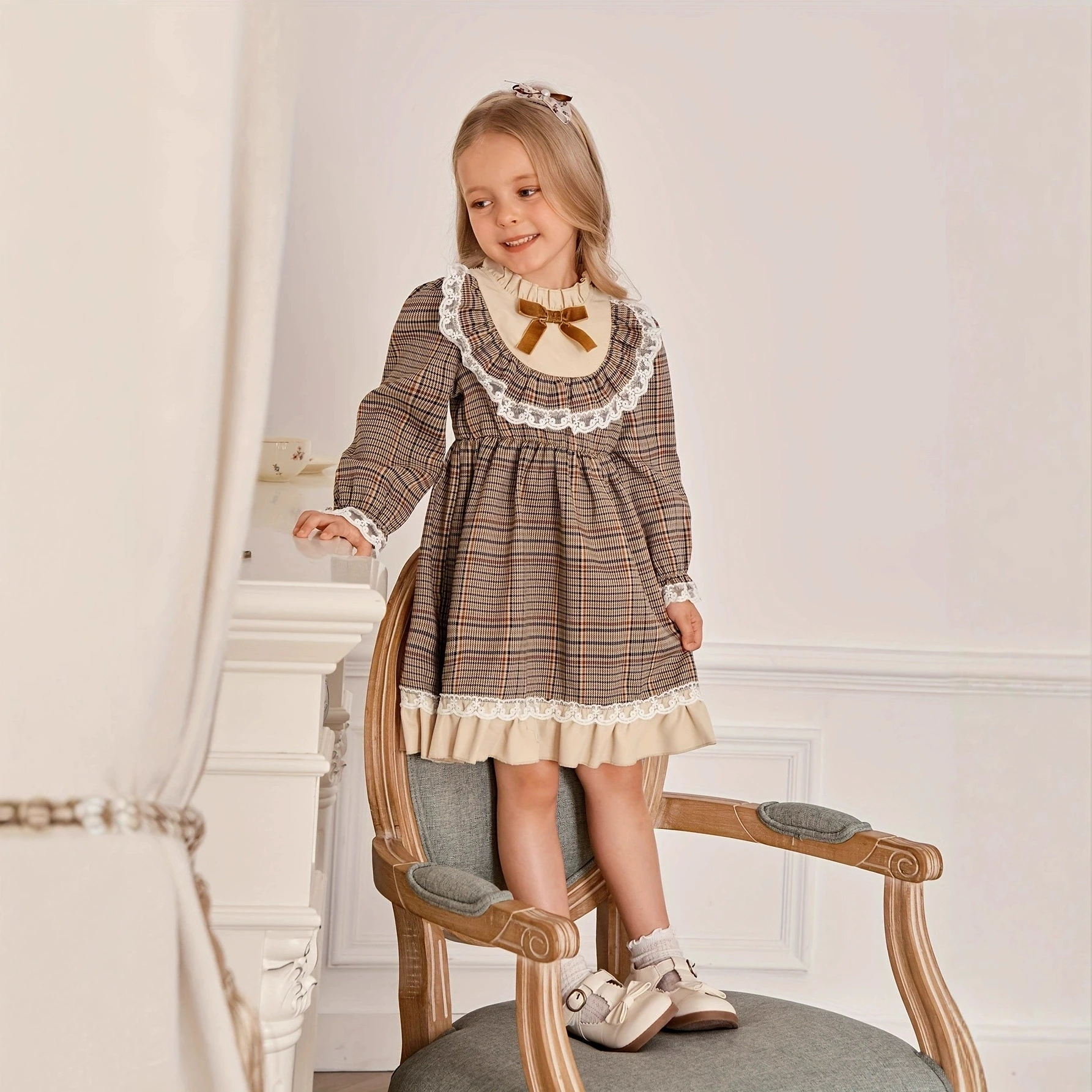 Kids Girls' Princess Dress Long Sleeve School Style Dress For Spring/Fall Outfit Halloween Baby Girls Dress Children Clothing
Kids Girls' Princess Dress Long Sleeve School Style Dress For Spring/Fall Outfit Halloween Baby Girls Dress Children Clothing