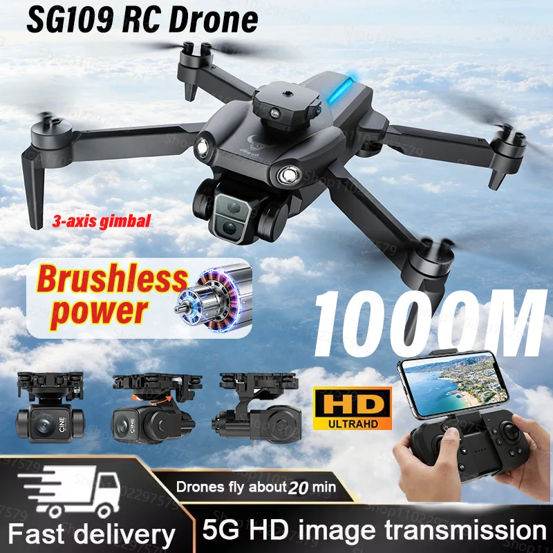 Новый GPS RC дрон SG109 с WiFi FPV, дистанционным управлением, 8K профессиональной HD-камерой, двойной камерой для фотосъемки, бесщеточный, складной квадрокоптер-игрушка 2026 года
Новый GPS RC дрон SG109 с WiFi FPV, дистанционным управлением, 8K профессиональной HD-камерой, двойной камерой для фотосъемки, бесщеточный, складной квадрокоптер-игрушка 2026 года
