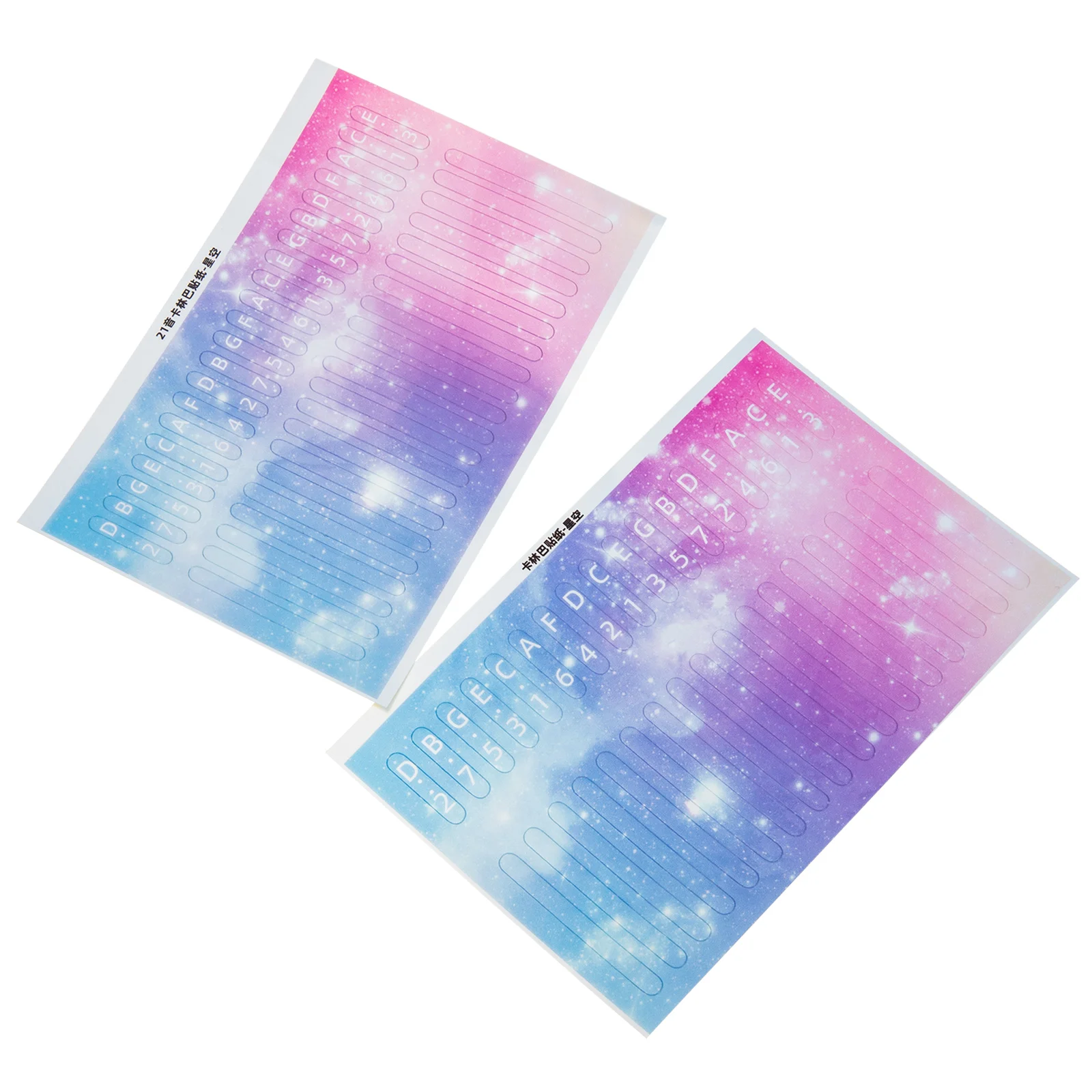 2pcs Kalimba Sticker Thumb Piano Keyboard Decal Clear PVC Note Applique Learning Tool Durable Smooth Easy Practice Scale
2pcs Kalimba Sticker Thumb Piano Keyboard Decal Clear PVC Note Applique Learning Tool Durable Smooth Easy Practice Scale