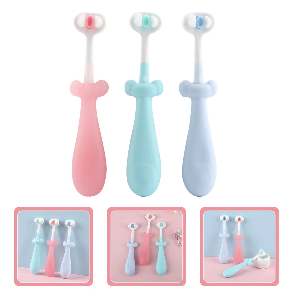 3Pcs Toddler Toothbrush Soft Bristles Kids Toothbrush Manual Cleaning for Babies Children Decorative Cute Design Sturdy
3Pcs Toddler Toothbrush Soft Bristles Kids Toothbrush Manual Cleaning for Babies Children Decorative Cute Design Sturdy