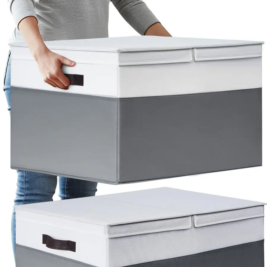 Набор очень больших корзин для хранения одеял с крышками, 22x16x12, органайзеры для шкафа, контейнеры для хранения одежды и полотенец с крышкой, ручные.
Набор очень больших корзин для хранения одеял с крышками, 22x16x12, органайзеры для шкафа, контейнеры для хранения одежды и полотенец с крышкой, ручные.