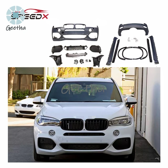 For BMW F15 X5 Upgrade Mtech BodyKit Front Bumper Rear Bumper Side Skirt Grille Diffuser Fender
For BMW F15 X5 Upgrade Mtech BodyKit Front Bumper Rear Bumper Side Skirt Grille Diffuser Fender