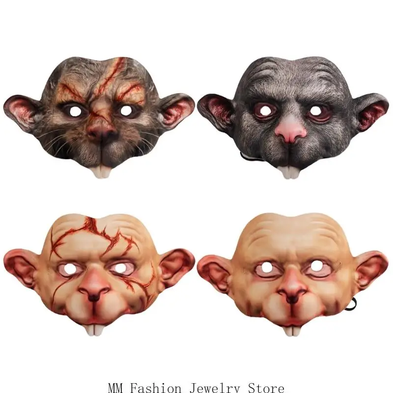 D0UB Realistic Mouse Mask Mice Mask with Teeth Halloween Cosplay Costume Accessory
D0UB Realistic Mouse Mask Mice Mask with Teeth Halloween Cosplay Costume Accessory