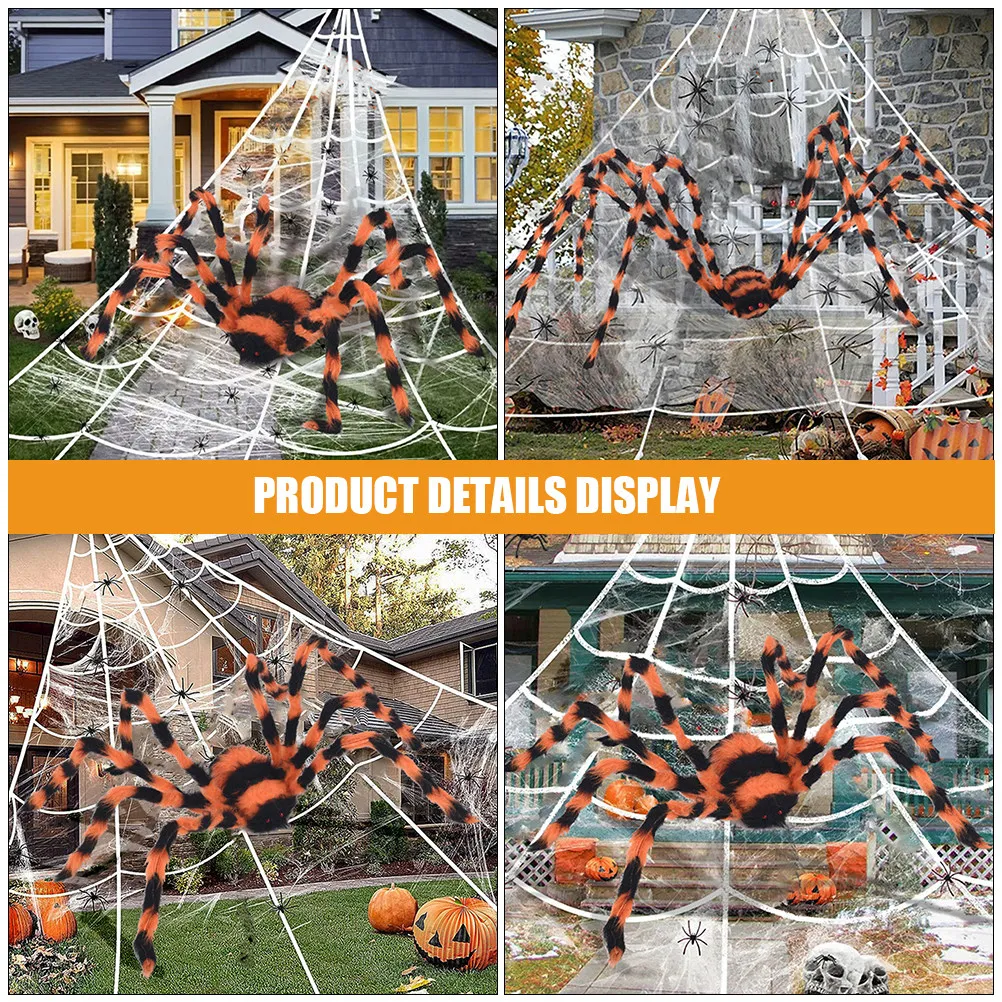 Large Halloween Giant Spider Decoration Big Hairy Creepy Scary Spider Prop for Haunted House Party Festival Supplies
Large Halloween Giant Spider Decoration Big Hairy Creepy Scary Spider Prop for Haunted House Party Festival Supplies