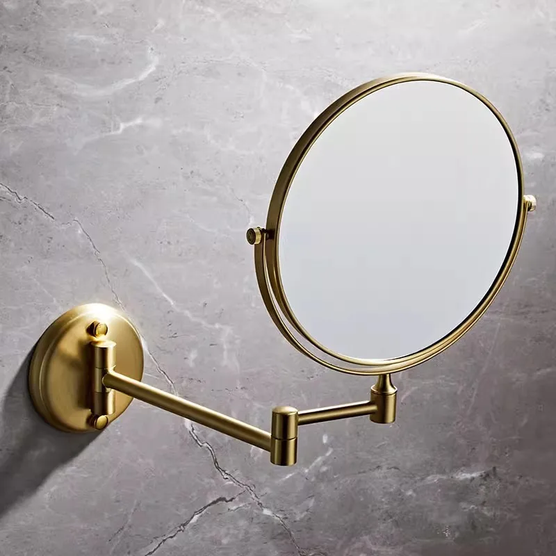 Brushed Gold Bathroom Mirror 8 inch Dressing Mirror 3X/1X Magnifying Mirror Folding Gold Makeup Mirror Cosmetic Mirror Lady Gift
Brushed Gold Bathroom Mirror 8 inch Dressing Mirror 3X/1X Magnifying Mirror Folding Gold Makeup Mirror Cosmetic Mirror Lady Gift