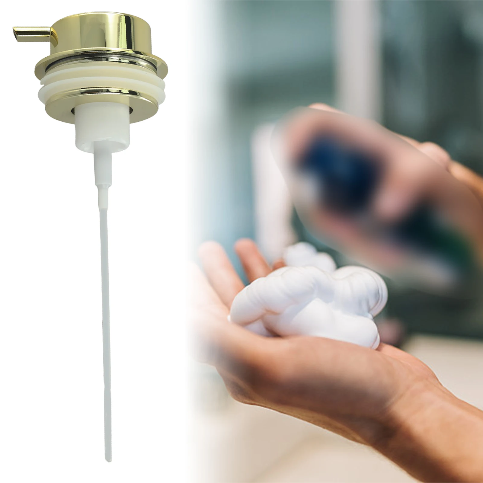 High Quality Practical Brand New Push Pump Head Soap Dispenser 10.7x8cm 1pcs ABS Chrome Press Pump For Home Hotel
High Quality Practical Brand New Push Pump Head Soap Dispenser 10.7x8cm 1pcs ABS Chrome Press Pump For Home Hotel