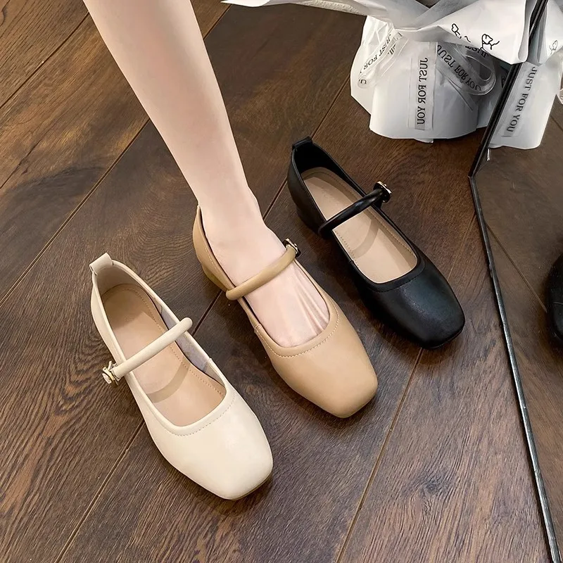2025 Hot Seller Square Toe Thick Heel Shallow Mouth Mary Jane Women's Single Shoes with Soft Sole Not Tiring Small Leather Shoes
2025 Hot Seller Square Toe Thick Heel Shallow Mouth Mary Jane Women's Single Shoes with Soft Sole Not Tiring Small Leather Shoes
