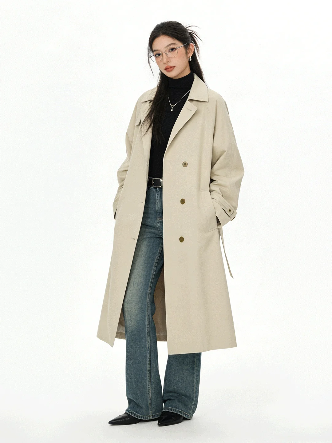 Early Spring New Sle Casual Coat Stand Collar Breathable Korean Version Loose Fit Mid-Length Vintage Ele Women's Outerwear
Early Spring New Sle Casual Coat Stand Collar Breathable Korean Version Loose Fit Mid-Length Vintage Ele Women's Outerwear