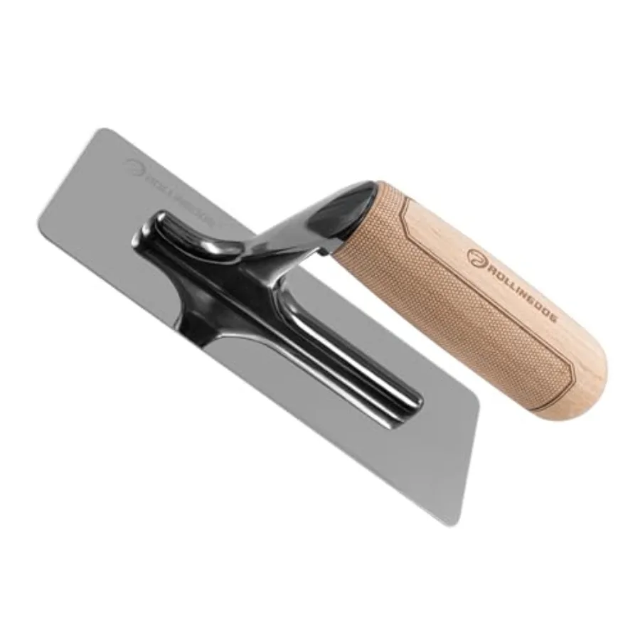 ROLLINGDOG Venetian Plaster Trowel 200x75mm - Mirror Polished 420 Stainl Steel Blade, Ergonomic Beech Handle for Decorative Fin
ROLLINGDOG Venetian Plaster Trowel 200x75mm - Mirror Polished 420 Stainl Steel Blade, Ergonomic Beech Handle for Decorative Fin