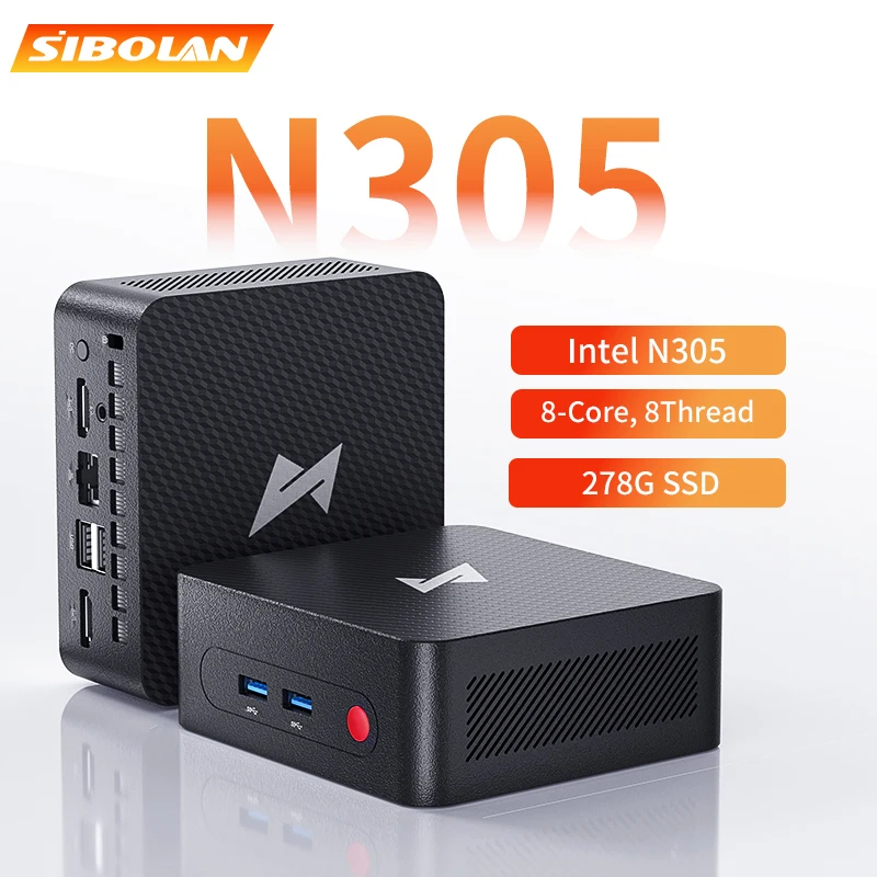 Мини-ПК Aittact&SIBOLAN 600E с процессором Intel N305 3.8 ГГц, Windows 11 Pro, 16 ГБ оперативной памяти DDR4 2666 МГц, SSD на 1 ТБ для домашнего настольного компьютера
Мини-ПК Aittact&SIBOLAN 600E с процессором Intel N305 3.8 ГГц, Windows 11 Pro, 16 ГБ оперативной памяти DDR4 2666 МГц, SSD на 1 ТБ для домашнего настольного компьютера