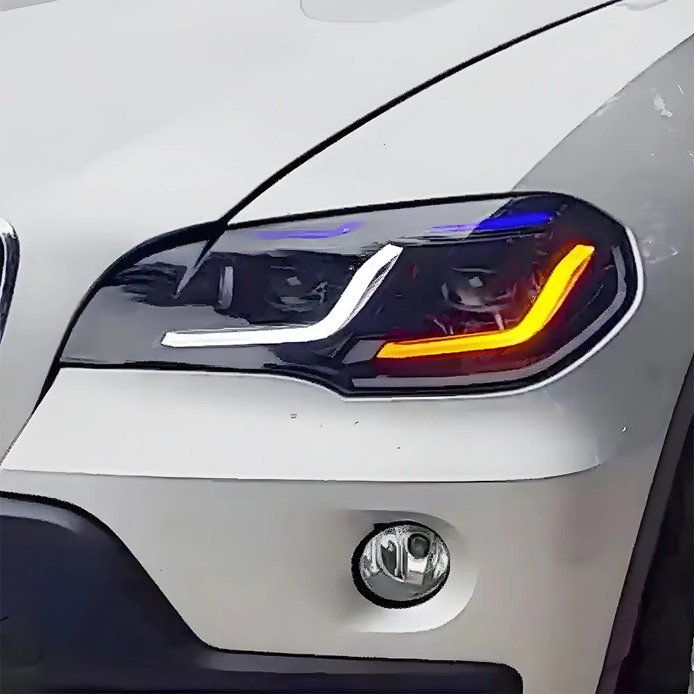 Для BMW X5 E70 30i 35i 40i 2007-2013 светодиодные автоматические фары в сборе, обновление, двойной L DRL, динамический объектив проектора, аксессуары для инструментов
Для BMW X5 E70 30i 35i 40i 2007-2013 светодиодные автоматические фары в сборе, обновление, двойной L DRL, динамический объектив проектора, аксессуары для инструментов
