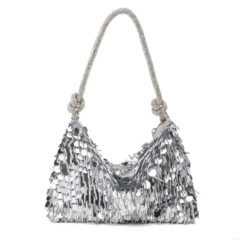 E8FB Women Bag Elegant Underarm Purses Sequins Clutches Bag Evening Bag for Wedding
E8FB Women Bag Elegant Underarm Purses Sequins Clutches Bag Evening Bag for Wedding