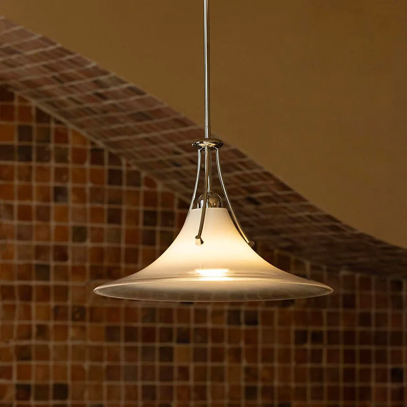 Design sense light luxury minimalist restaurant glass chandelier
Design sense light luxury minimalist restaurant glass chandelier