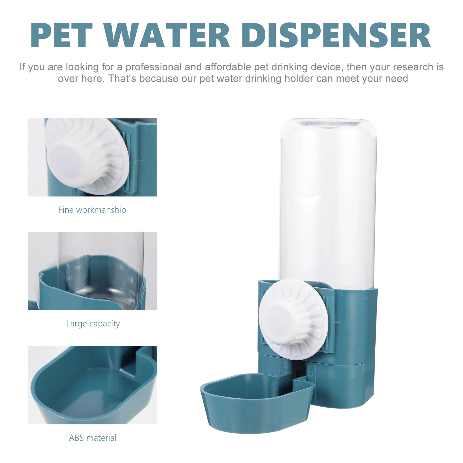 Water Dispenser Automatic Refiller Dog Bottles Outdoor Doggie Green Cage for Dogs Hanging Travel
Water Dispenser Automatic Refiller Dog Bottles Outdoor Doggie Green Cage for Dogs Hanging Travel