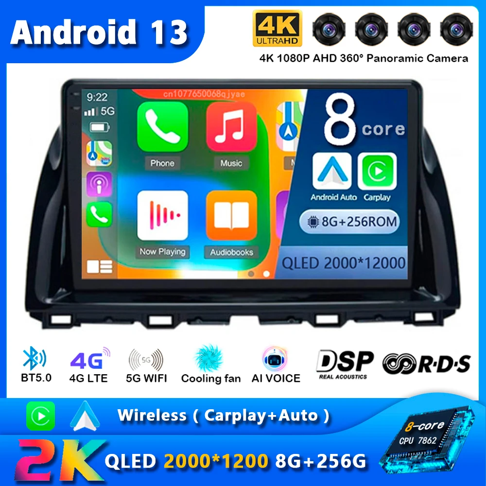 Автомобильный радиоприемник Carplay, Android 13, для Mazda CX5 2011 - 2016 CX-5 CX 5, навигация GPS, мультимедийный плеер, стерео, видео, DVD, Wi-Fi + 4G
Автомобильный радиоприемник Carplay, Android 13, для Mazda CX5 2011 - 2016 CX-5 CX 5, навигация GPS, мультимедийный плеер, стерео, видео, DVD, Wi-Fi + 4G
